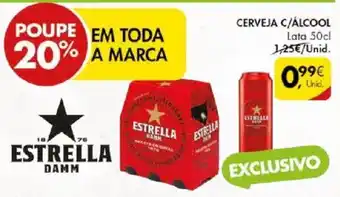 Pingo Doce CERVEJA C/ÁLCOOL Lata 50cl promoção