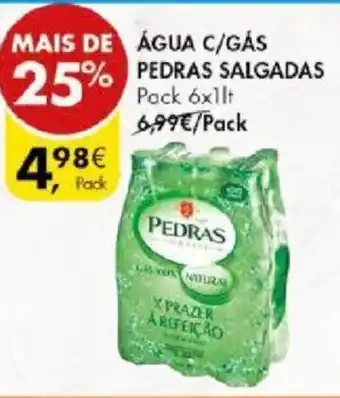 ÁGUA C/GÁS PEDRAS SALGADAS Pack 6x1lt