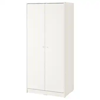IKEA Kleppstad roupeiro c/2portas, branco, 79x176 cm promoção