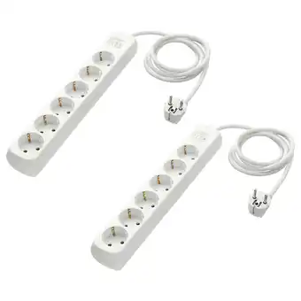 IKEA Koppla extensão 6 tomadas c/interruptor, branco, 1.5 m promoção