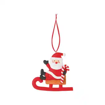 Continente Ornamento massa pai natal trenó 9cm promoção