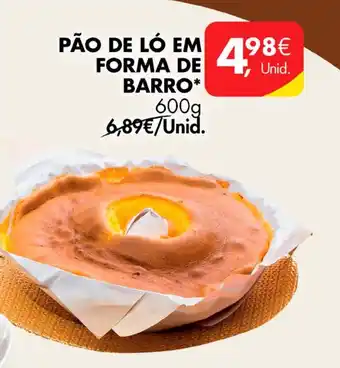 Pingo Doce PÃO DE LÓ EM FORMA DE BARRO* 600g promoção