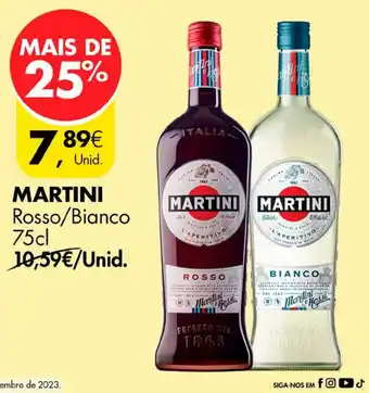 Pingo Doce MARTINI Rosso/Bianco 75cl promoção