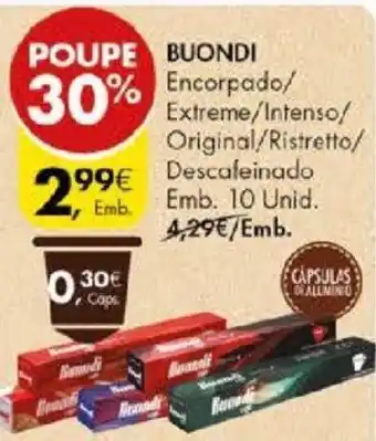 Pingo Doce Buondi Emb. 10 Unid. promoção