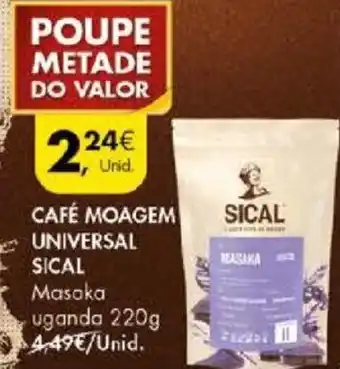 Pingo Doce CAFÉ MOAGEM UNIVERSAL SICAL 220g promoção