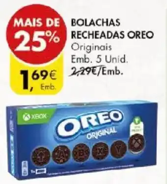 BOLACHAS RECHEADAS OREO Originais Emb. 5 Unid.