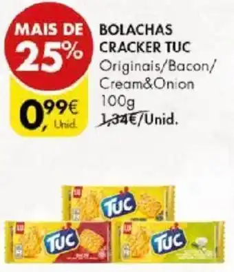 Pingo Doce BOLACHAS CRACKER TUC 100g promoção