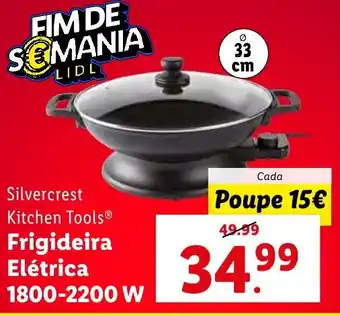 Lidl Silvercrest Kitchen Tools Frigideira Elétrica 1800-2200 W promoção