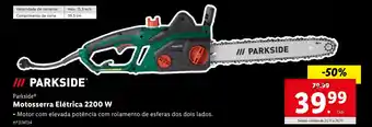 Lidl Parkside Motosserra Elétrica 2200 W promoção