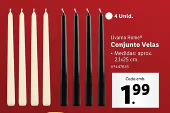 Lidl Livarno Home Conjunto Velas promoção