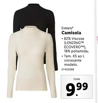 Lidl Esmara Camisola promoção