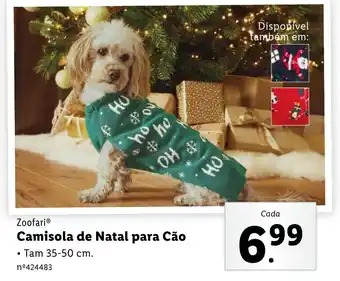 Lidl Zoofari Camisola de Natal para Cão promoção