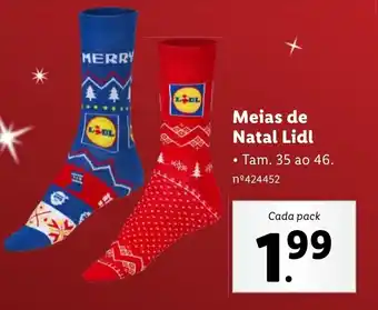 Lidl Meias de Natal Lidl promoção