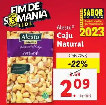 Lidl Alesto Caju Natural Emb. 200 g promoção