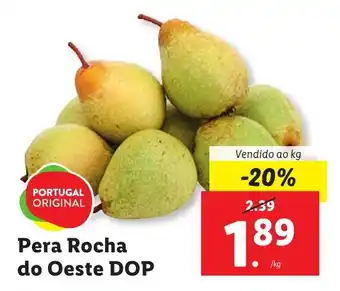 Lidl Pera Rocha do Oeste DOP Vendido ao kg promoção
