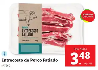 Lidl Entrecosto de Porco Fatiado Emb. 500 g promoção