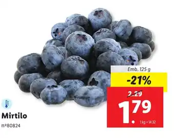 Lidl Mirtilo Emb. 125 g promoção