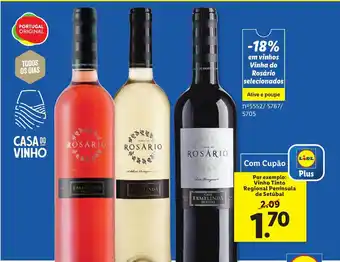 Lidl Vinho Tinto Regional Península de Setúbal promoção