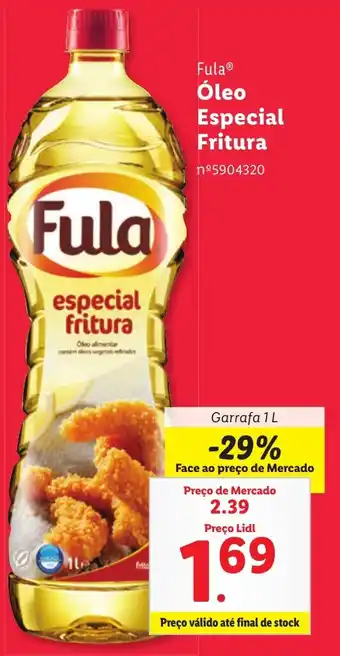 Lidl Fula Óleo Especial Fritura Garrafa 1 L promoção