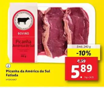 Lidl Picanha América do Sul Fatiada Emb. 240 g promoção