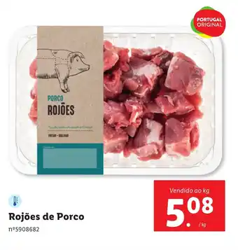 Lidl Rojões de Porco Vendido ao kg promoção