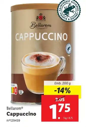 Lidl Bellarom Cappuccino Emb. 200 g promoção