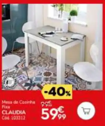 Conforama Mesa de Cozinha Claudia promoção