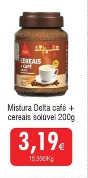 Froiz Mistura Delta café + cereais solúvel 200g promoção