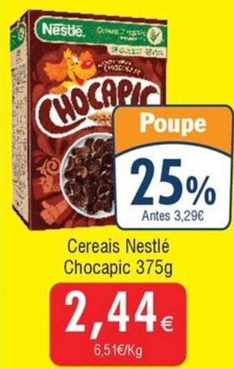 Froiz Cereais Nestlé Chocapic 375g promoção