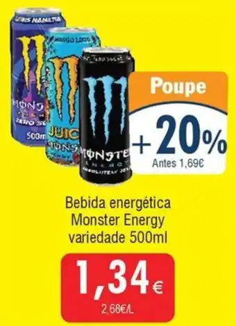 Froiz Bebida energética Monster Energy variedade 500ml promoção