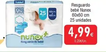 Froiz Resguardo bebé Nunex 60x60 cm 25 unidades promoção
