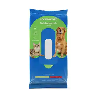 Continente Toalhitas para cão pele e pelo promoção