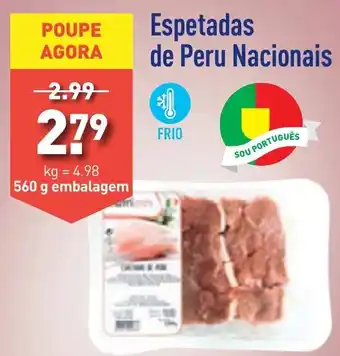 ALDI Espetadas de Peru Nacionais promoção