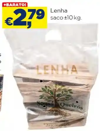 Lenha saco ±10 kg.