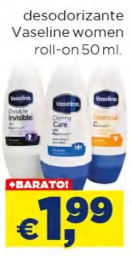 Bolama Desodorizante Vaseline women roll-on 50 ml. promoção