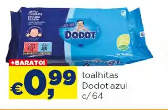 Bolama Toalhitas Dodot azul c/64 promoção