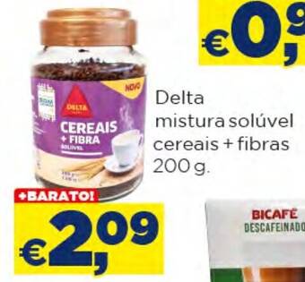 Bolama Delta mistura solúvel cereais + fibras 200 g. promoção