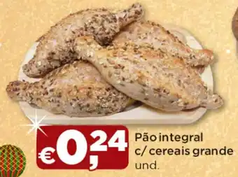Pão integral c/ cereais grande und.