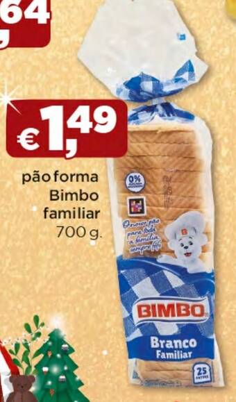 Bolama Pão forma Bimbo familiar 700g promoção