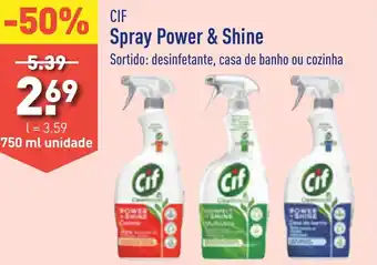 ALDI Cif Spray Power & Shine 750ml unidade promoção