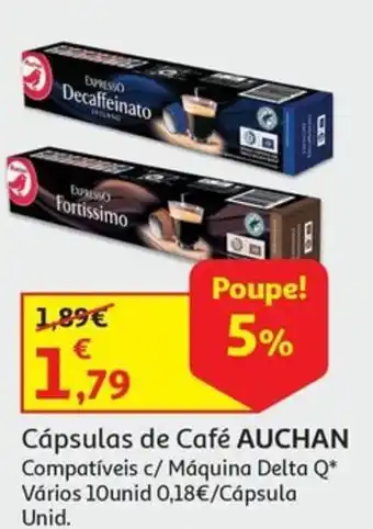 Auchan Cápsulas de Café AUCHAN promoção