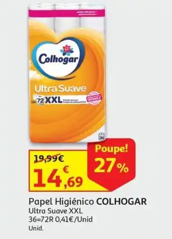 Auchan Papel Higiénico COLHOGAR promoção