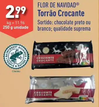 ALDI FLOR DE NAVIDAD Torrão Crocante promoção