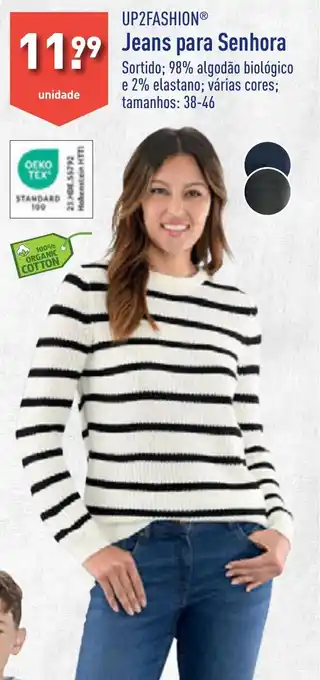 ALDI UP2FASHION Jeans para senhora promoção