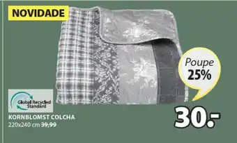 JYSK Kornblomst Colcha 220 x 240 cm promoção