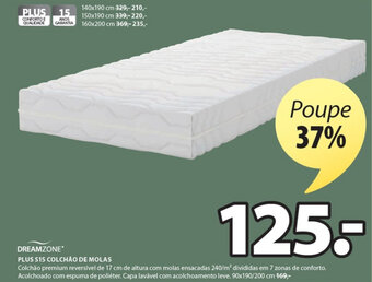 Dreamzone Plus S15 Colchao de Molas