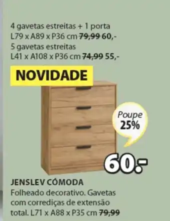 JYSK Jenslev Comoda promoção