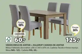 Vedde Mesa de Jantar