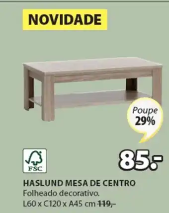 JYSK Haslund Mesa de Centro promoção