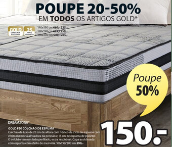 Dreamzone Gold F50 Colchao de Espuma